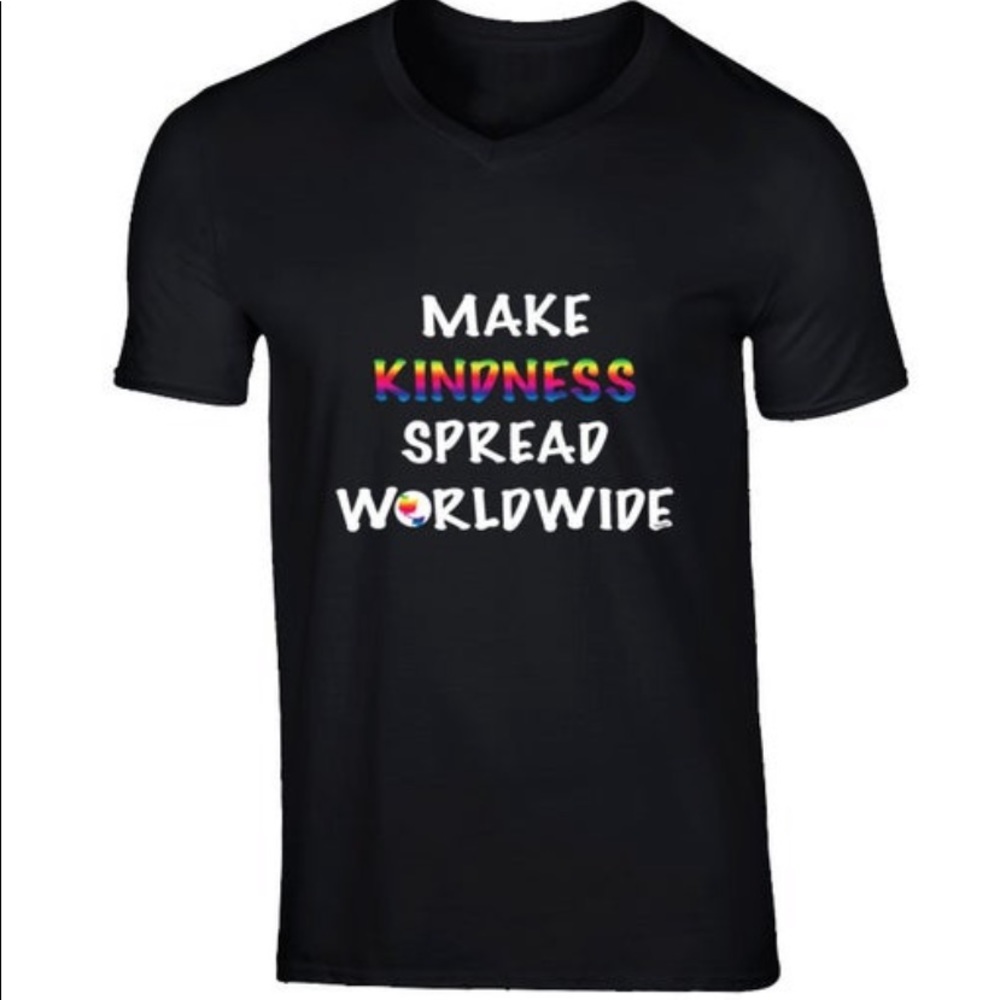 Spread Kindness V-blk T Shirt